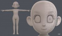 base mesh girl characterv12