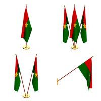 burkina faso flag pack