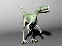 Compsognathus Dinosaur Run Pose 3D Model 3D Model $139 - .3ds .c4d .fbx .ma  .obj .max - Free3D