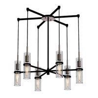 Xavier 28 Wide Vintage Iron 6 light chandelier (345958)