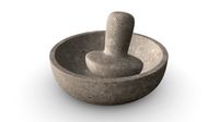 Mortar with pestle