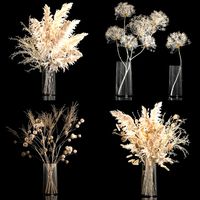 Set Of Bouquets Of Dried Flowers And Pampas Grass 280
