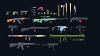 Low poly weapons (346100)