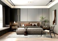 Modern Bedroom Interior Scene 26