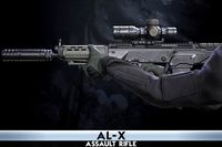 AL X Assault Rifle With Hands