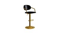 Gusto Bar Chair Black & Gold - 109037