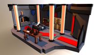 dwarf room Low Poly