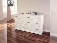 IKEA BIRKELAND Chest of 6 drawers 3D Model