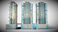 台北之星 3d model DIAMOND TOWERS TAIWAN TAIPEI 正義國宅