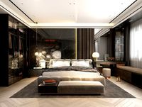 Modern Bedroom Interior Scene 27