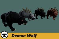 Fantasy Demon Wolf Creature