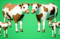 SI - Animated Cow and Calf