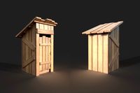Wooden WC