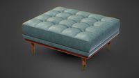 Jens tufted cocktail Ottoman velvet finish