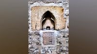 Medival window stone detailed