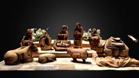 a creche - nativity scene in church