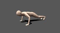 Low Poly Kid Push Up