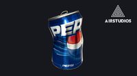 Busted Pepsi Can