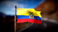 Flag of Ecuador - Wind Animated Loop