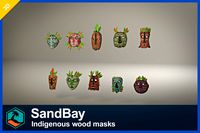 Indigenous wood masks