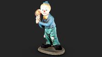 Tennis Clown Statuette