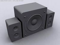 Speaker Set 3D Model