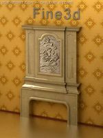 AntiqueFireplace090330101 3D Model