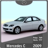 2009 Mercedes C class 3D Model