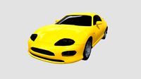 Low Poly Compact  Japanese SportCar