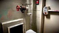 Stairwell and fire equipment door