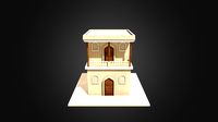 Low poly Uyghur house