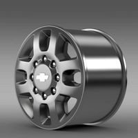 Chevrolet Silverado 3500HD 2012 rim 3D Model