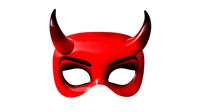 Party devil mask with horns
