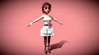 cartoon young girl