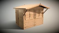 Christmas Market Stall (1) Mid-Poly Version