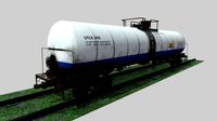 Railway Tank Car - Railroad - Train Tank Wagon