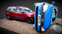 UK car crash - fire service training