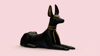 Egyptian God Anubis Dog PBR - 3D Printable