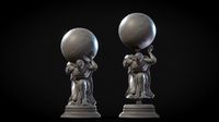 Hercules holding globe - 3D printing