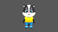Skunk Animated Rigged