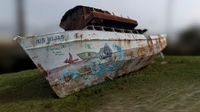 Abandoned washed up boat (photogrammetry)