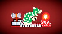 Super Mario Bros Bowser Castle Pixel / Voxel