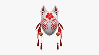 Kitsune demon fox mask