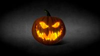Halloween Jack-o-Lantern Orange Fire High Poly
