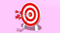 Archery Target and Arrows