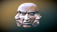 Multiple Expression Mask - 3D Printable