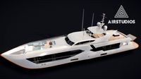 Yacht (Sunseeker 116) with full interior