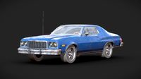 Old Classic Car Lowpoly