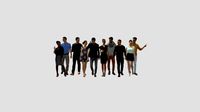 10x LOW POLY CASUAL PEOPLE VOL01 CROWD