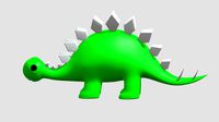 Cartoon Cute Dinosaur Stegosaurus Toy